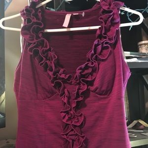 Korean Padded Ruffle Tank Top